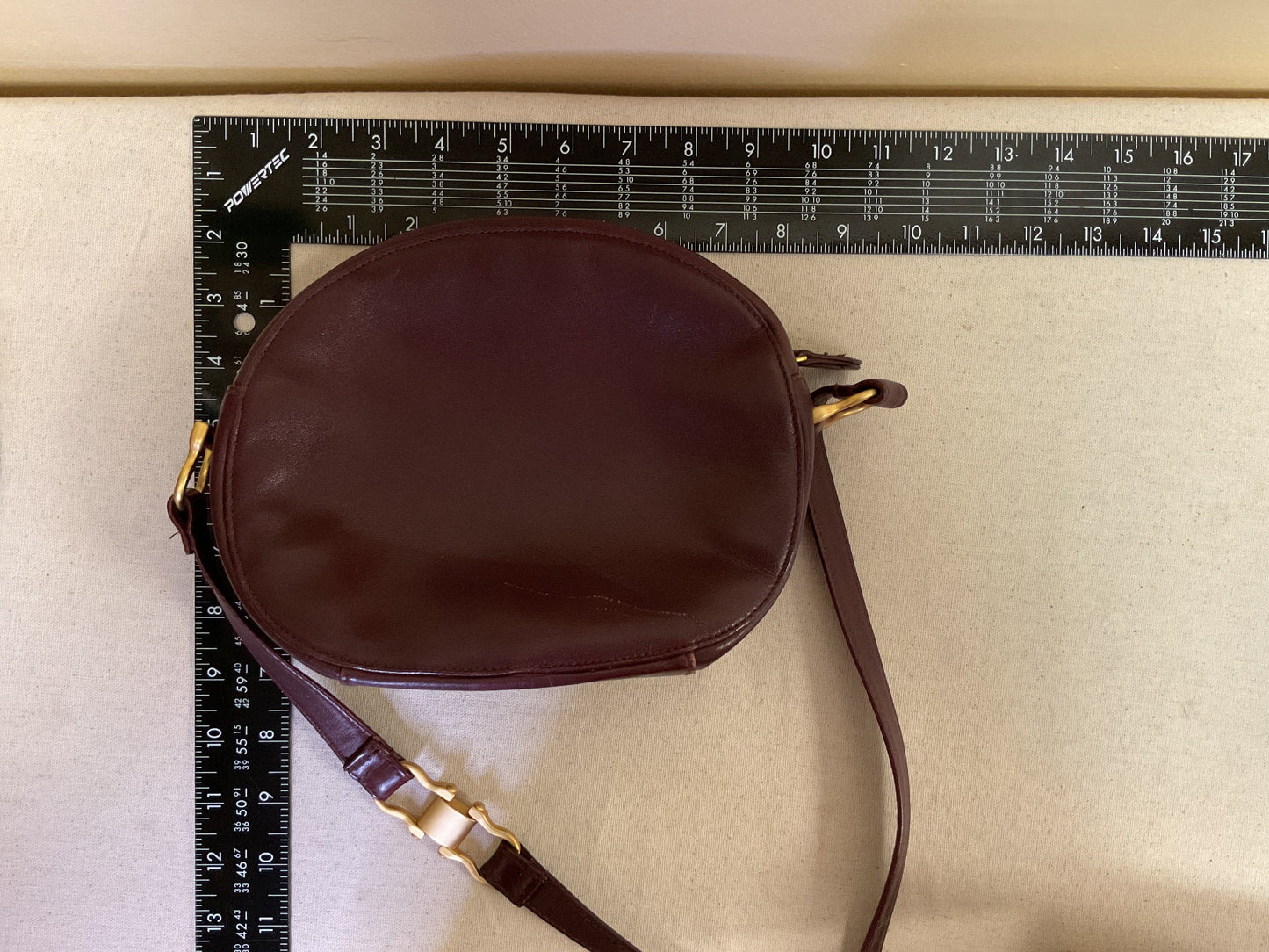 Crossbody Leather By Etienne Aigner In Maroon, Size:Small