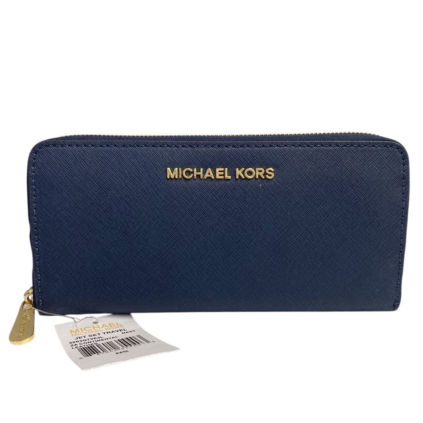Wallet Designer By Michael Kors In Navy, Size:Large