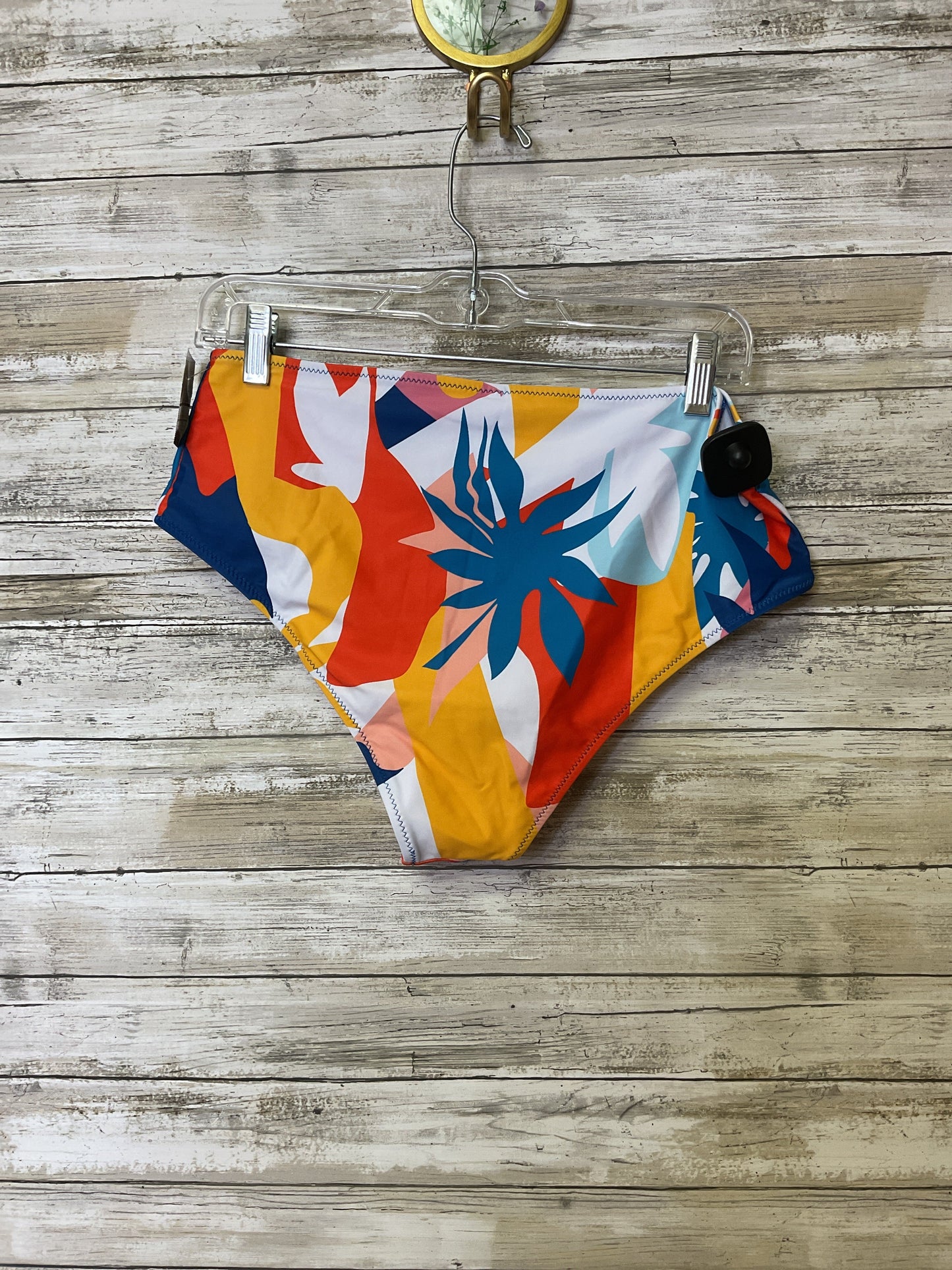 Swimsuit Bottom By Clothes Mentor In Blue & Orange, Size:L