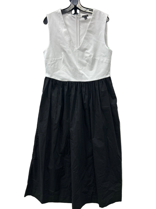 Dress Casual Maxi By Ann Taylor In Black & White, Size:14