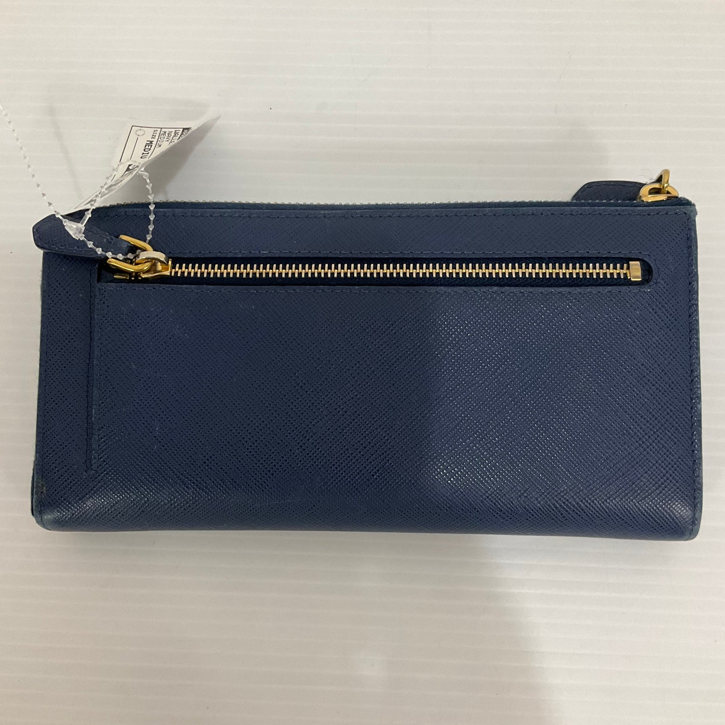 Wallet Luxury Designer By Prada In Navy, Size:Medium