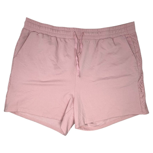 Pull On Super Soft Fleece Crochet Shorts By Torrid In Bleached Mauve, Size: 3x