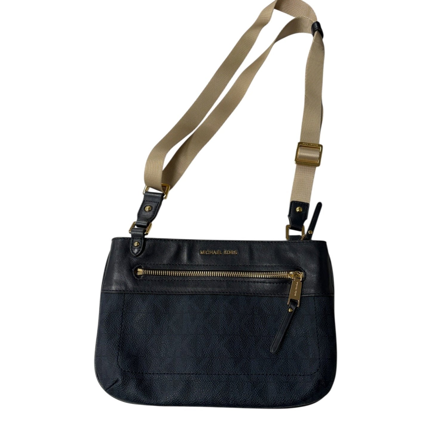 Crossbody Designer By Michael Kors In Blue, Size:Medium