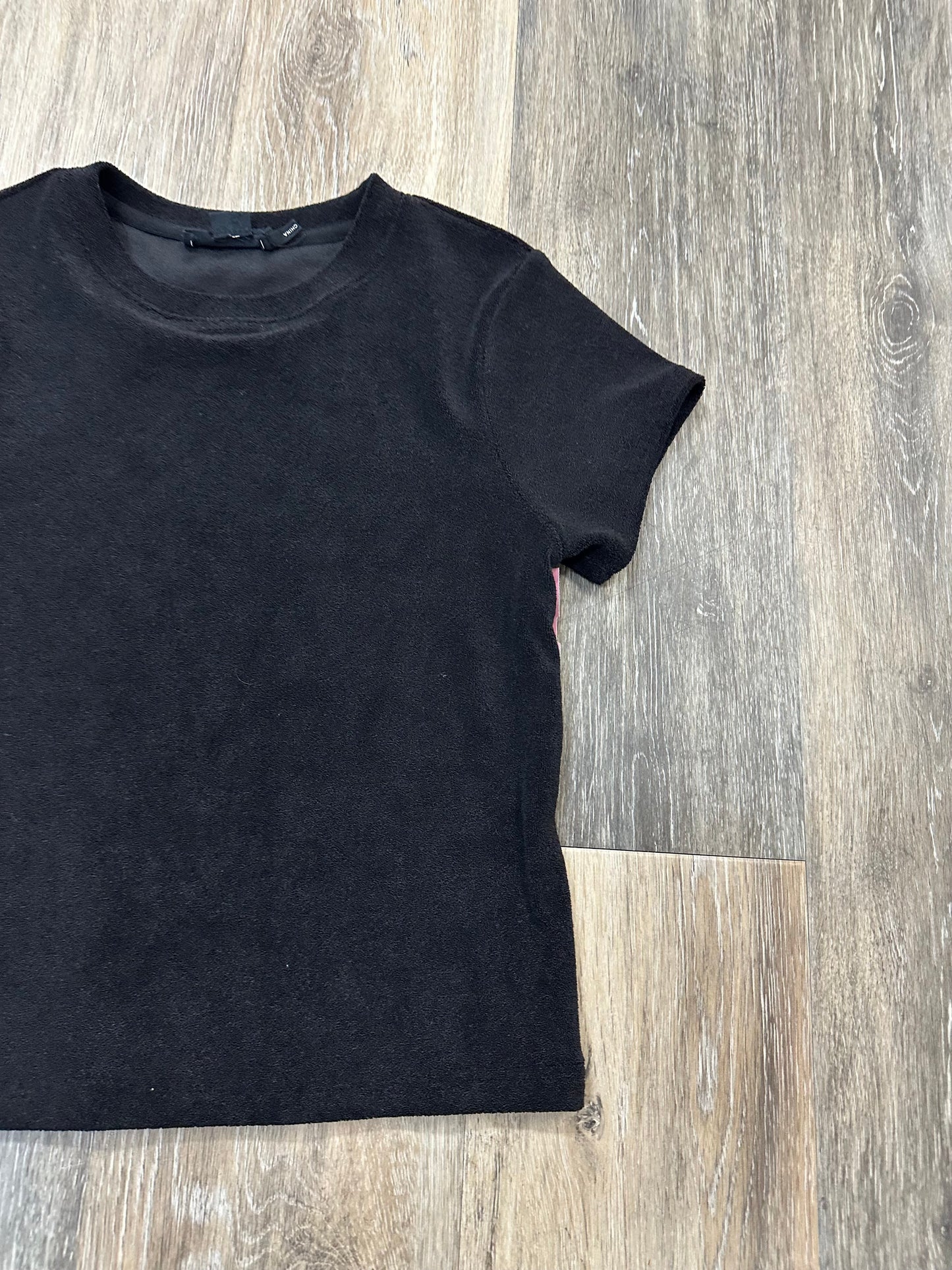 Top Short Sleeve By Good American In Black, Size: S