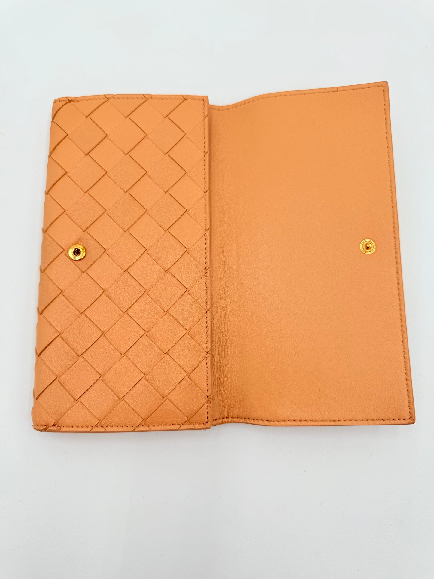 Wallet Luxury Designer By Bottega Veneta In Tan, Size:Medium