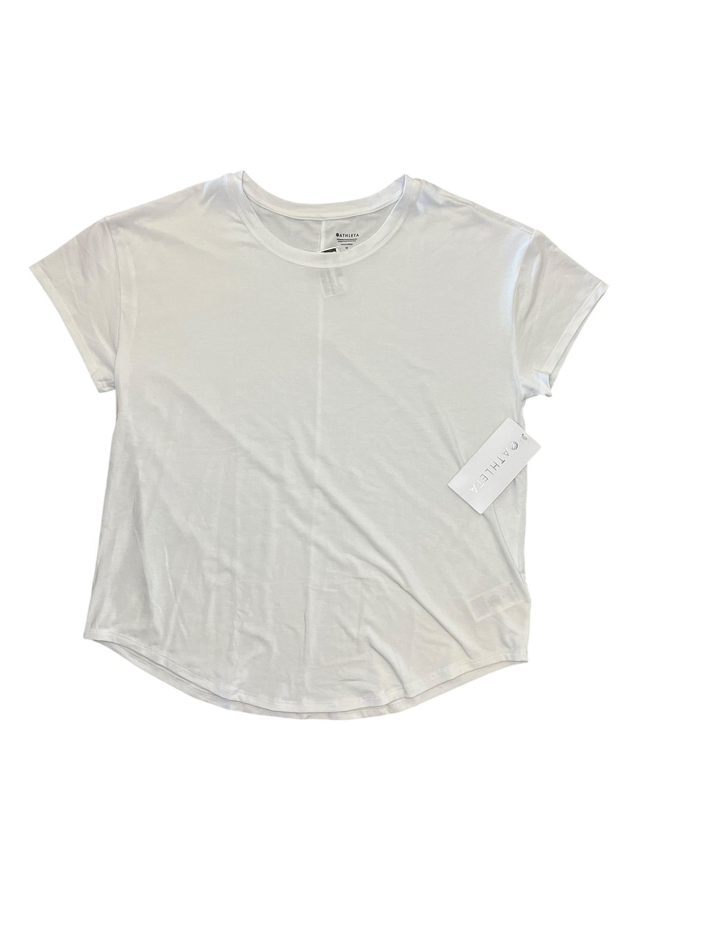 Top Ss Basic By Athleta In White, Size:M