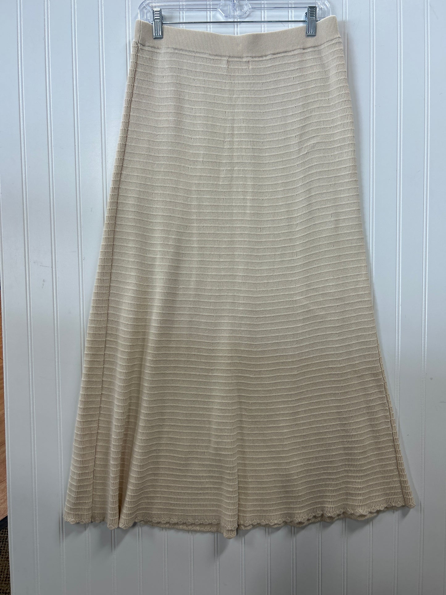 Skirt Maxi By Clothes Mentor In Cream, Size:L