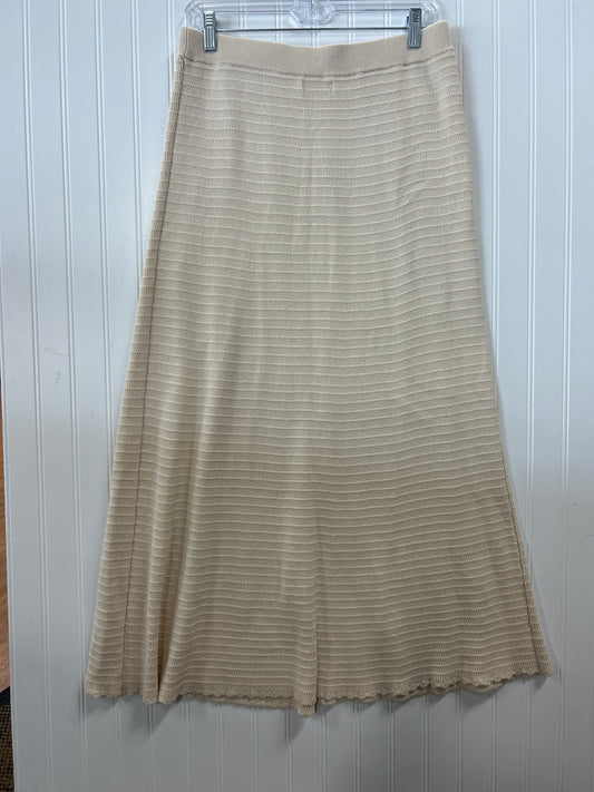 Skirt Maxi By Clothes Mentor In Cream, Size:L