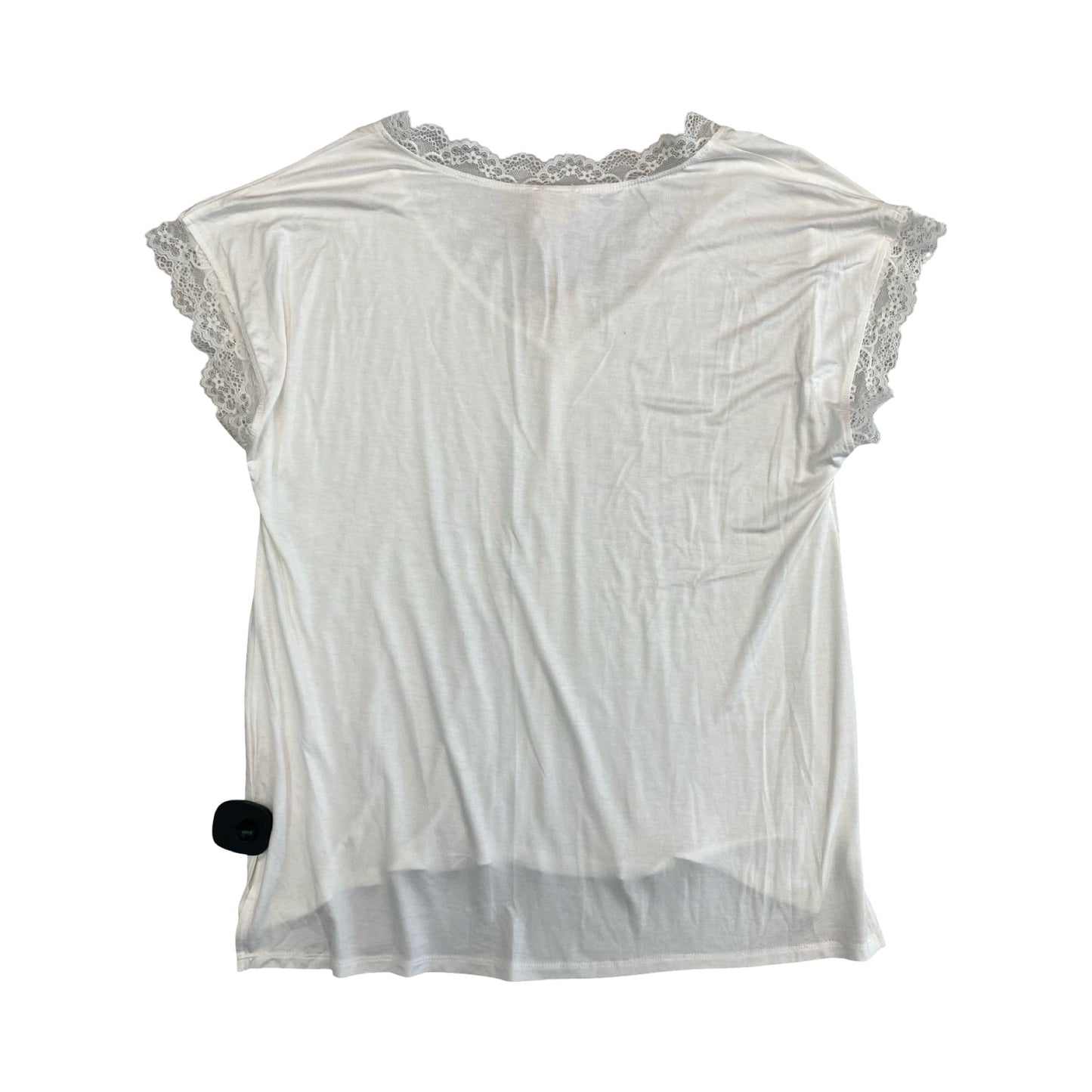Top Ss By Hem & Thread In White, Size:M