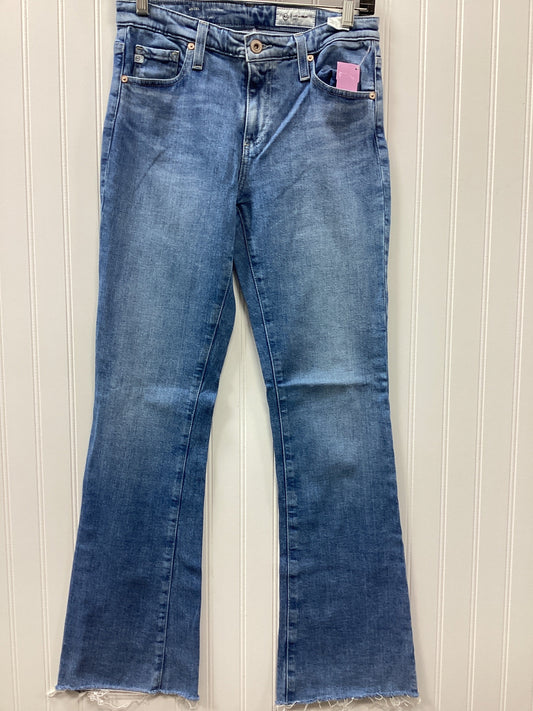 Jeans Boot Cut By Adriano Goldschmied In Blue Denim, Size:4