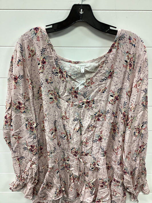 Top Ls By Maurices In Pink, Size:4X
