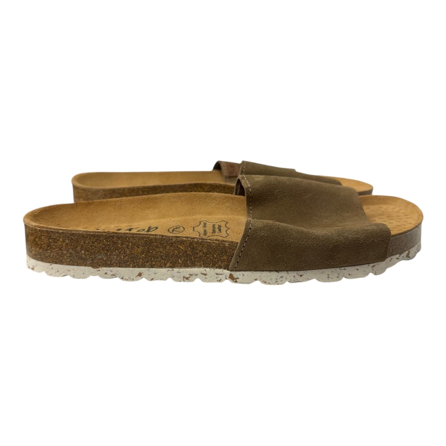 Sandals Flats By Cme In Brown, Size:7.5
