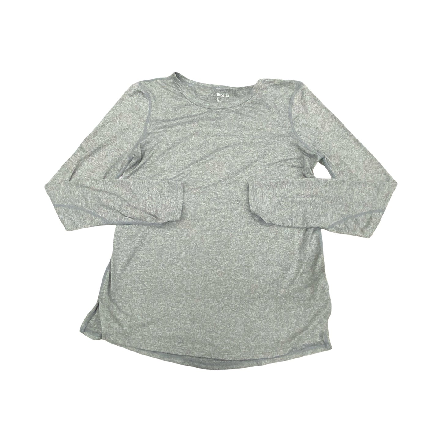 Athletic Top Ls Crewneck By Zella In Grey, Size:S