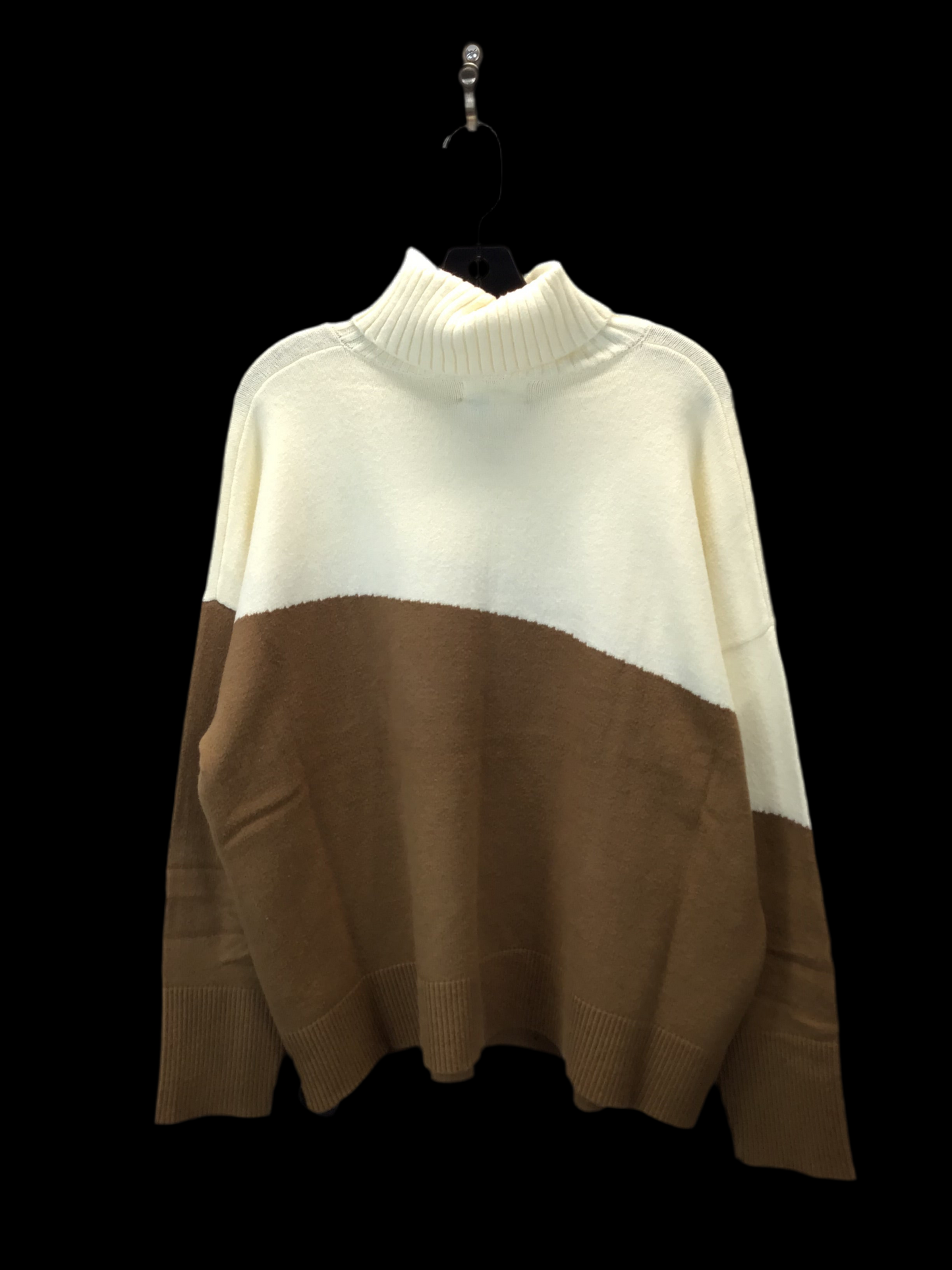 Sweater By Anthropologie In Cream & Tan, Size: 2x