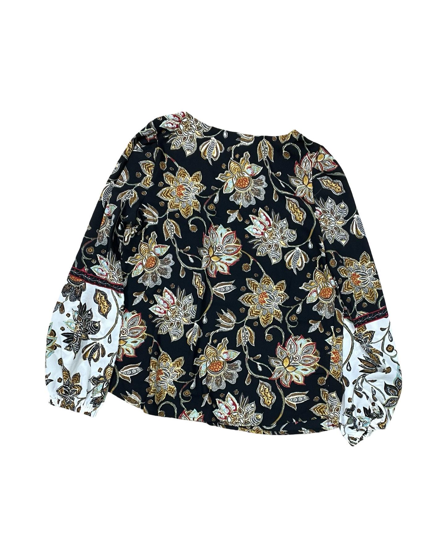 Top Ls By Belle By Kim Gravel In Black & Yellow, Size:S