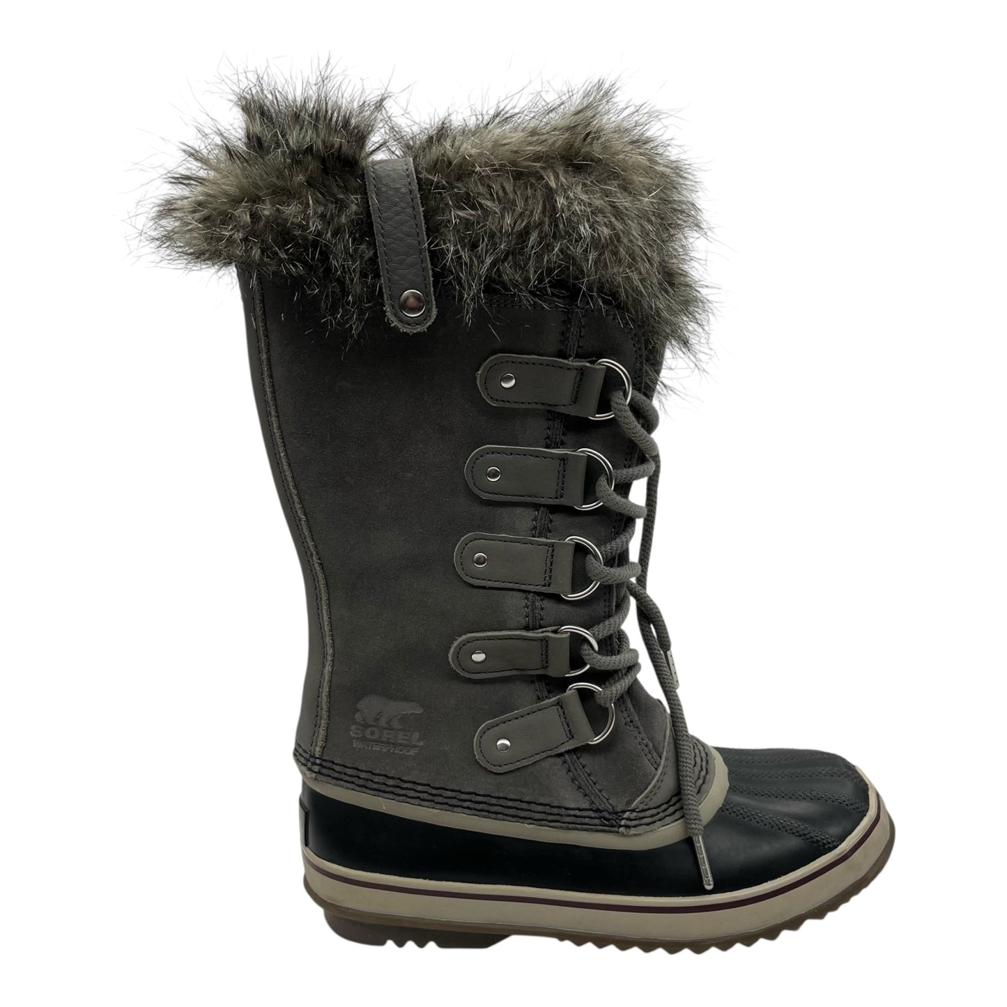 Boots Snow By Sorel In Black & Grey, Size:7.5