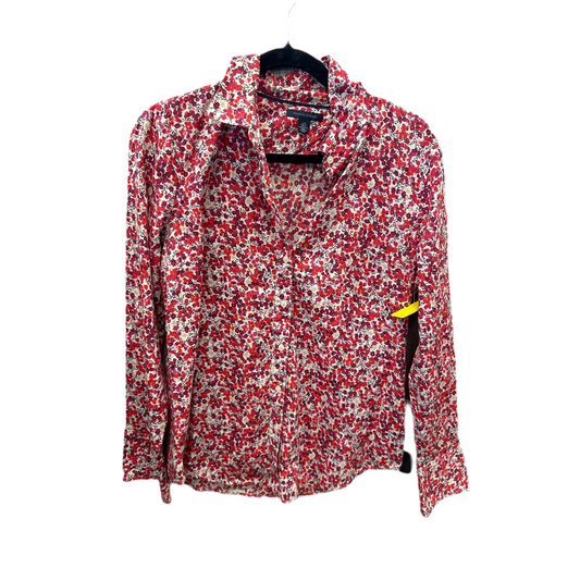 Top Long Sleeve By Tommy Hilfiger In Red, Size: L