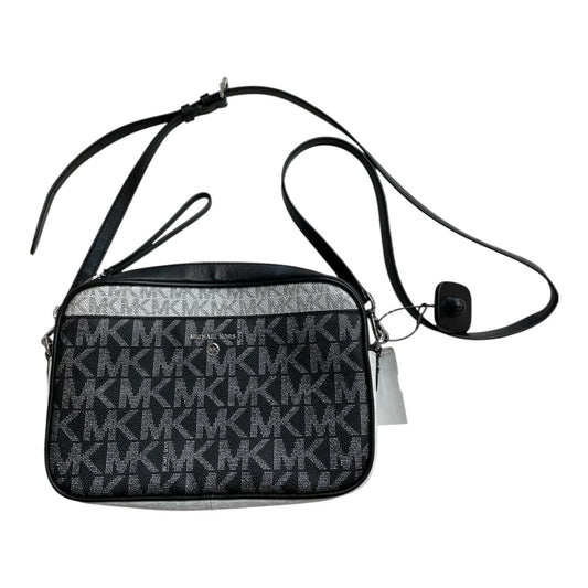 Handbag Designer By Michael Kors In Black & White, Size:Medium