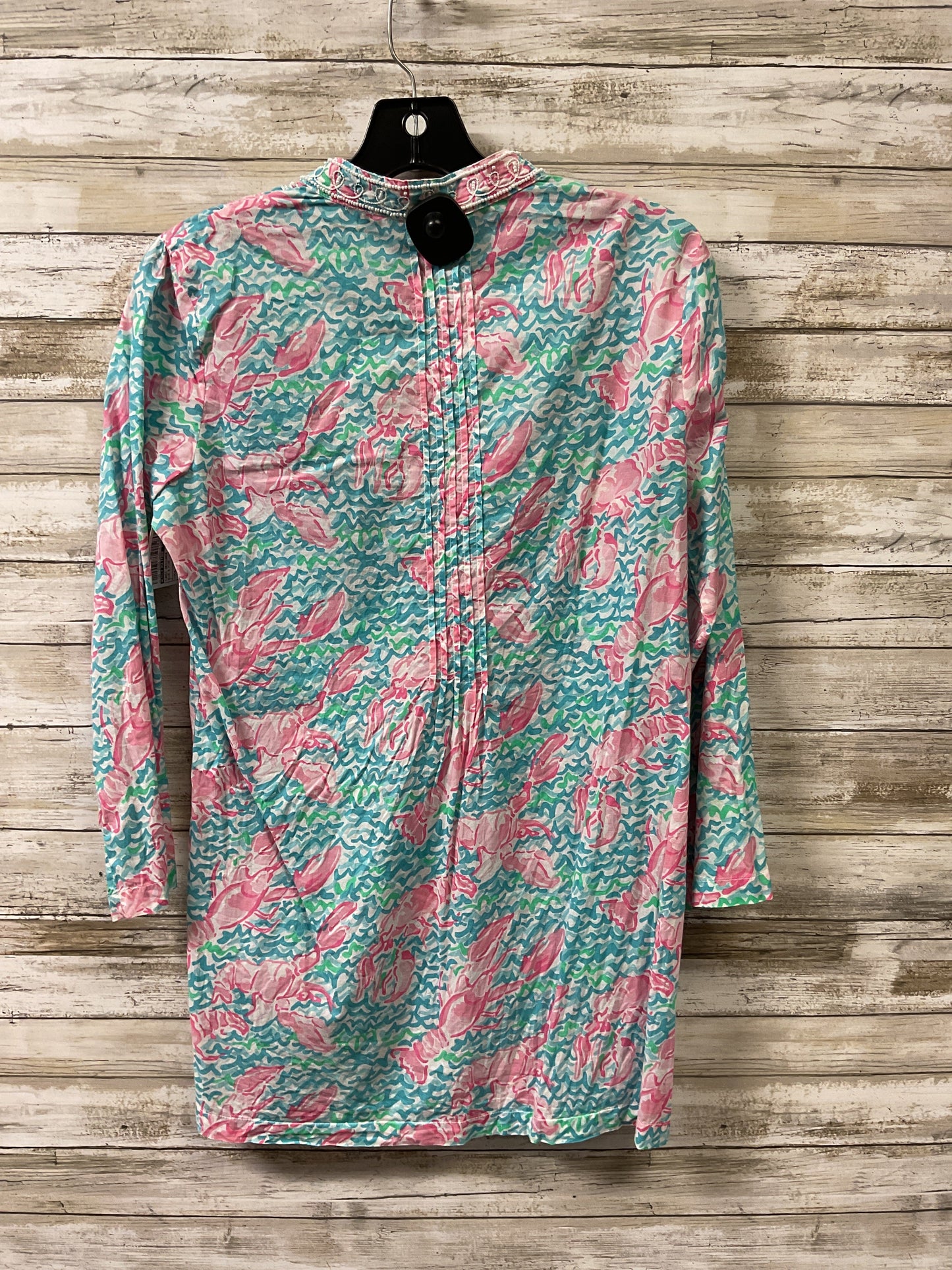 Tunic Designer By Lilly Pulitzer In Blue & Pink, Size:S