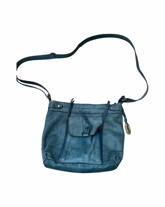 Crossbody By Born In Teal, Size:Medium