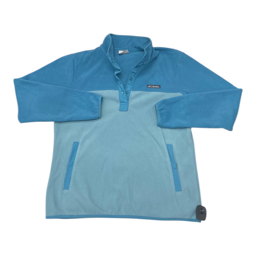 Jacket Fleece By Columbia In Teal, Size:L