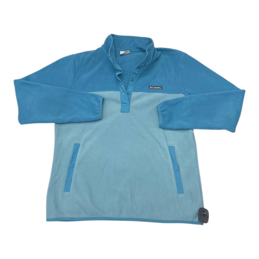 Jacket Fleece By Columbia In Teal, Size:L