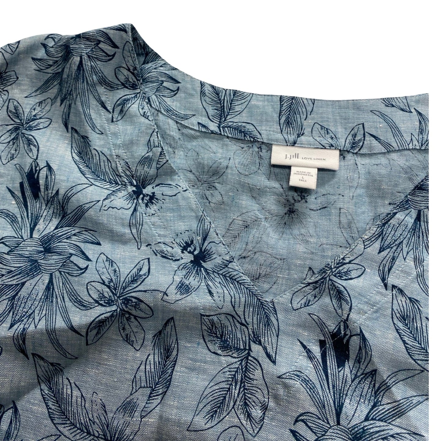 Top 3/4 Sleeve By J. Jill In Blue, Size:L