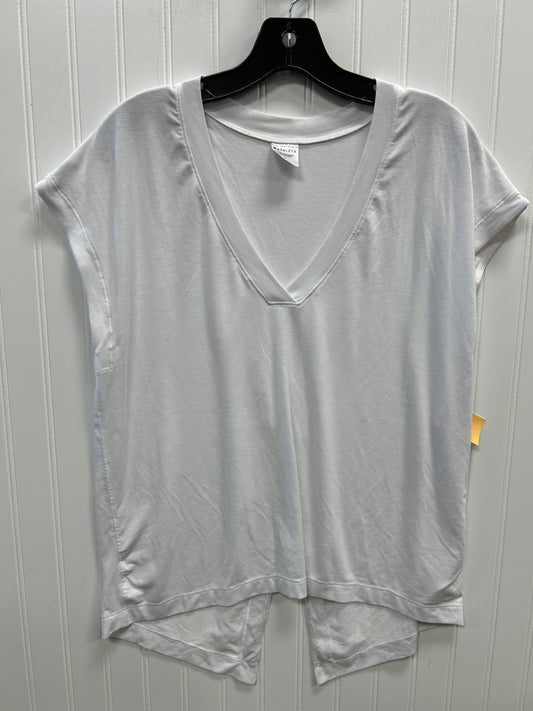 Athletic Top Ss By Athleta In White, Size:M