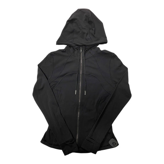 Athletic Jacket By Lululemon In Black, Size:8