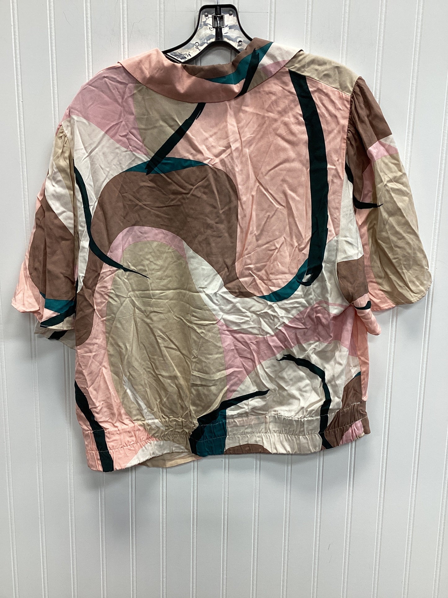 Top Ss By Cmc In Pink & Tan, Size:1X