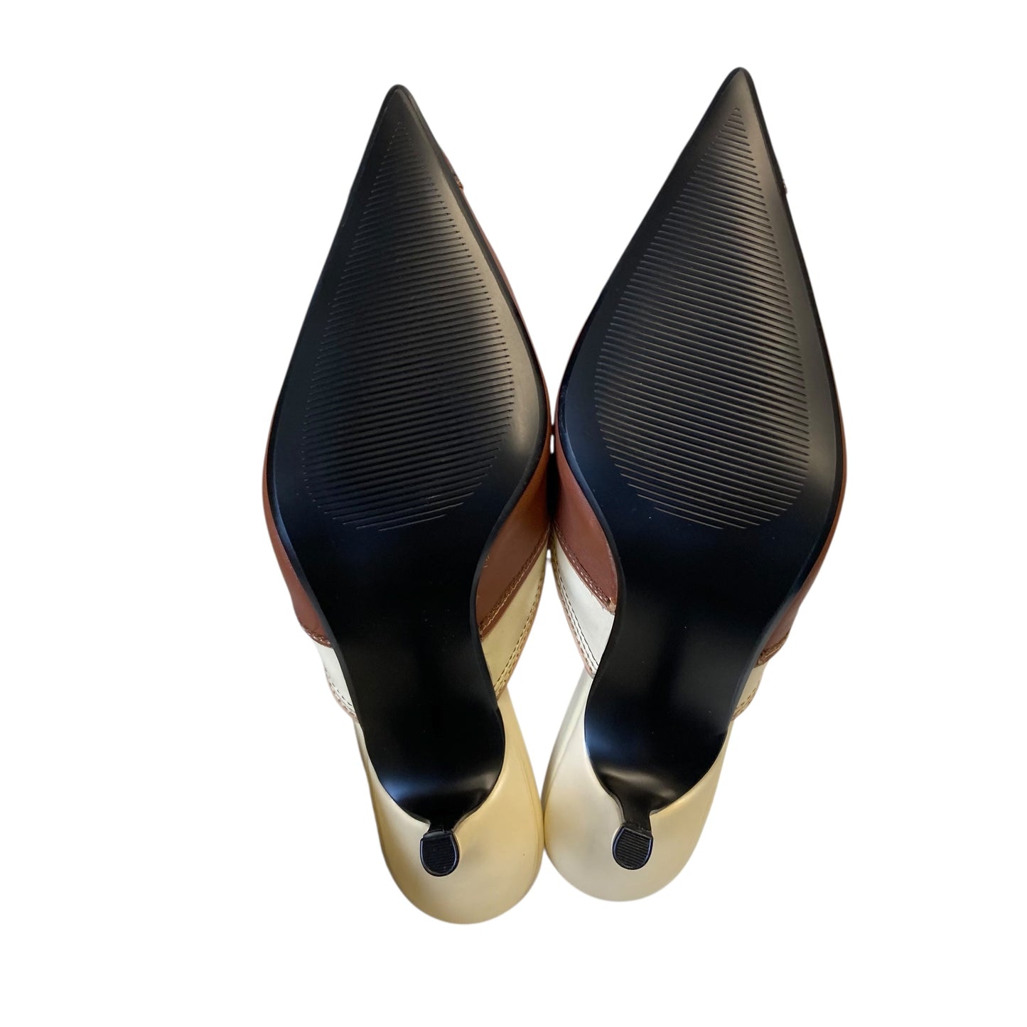 Shoes Heels Stiletto By Steve Madden In Brown & Cream, Size:7