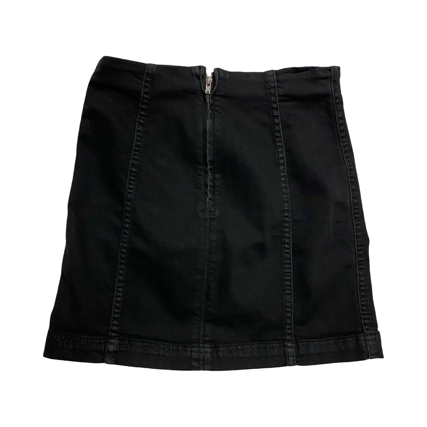 Skirt Mini & Short By Free People In Black Denim, Size:2
