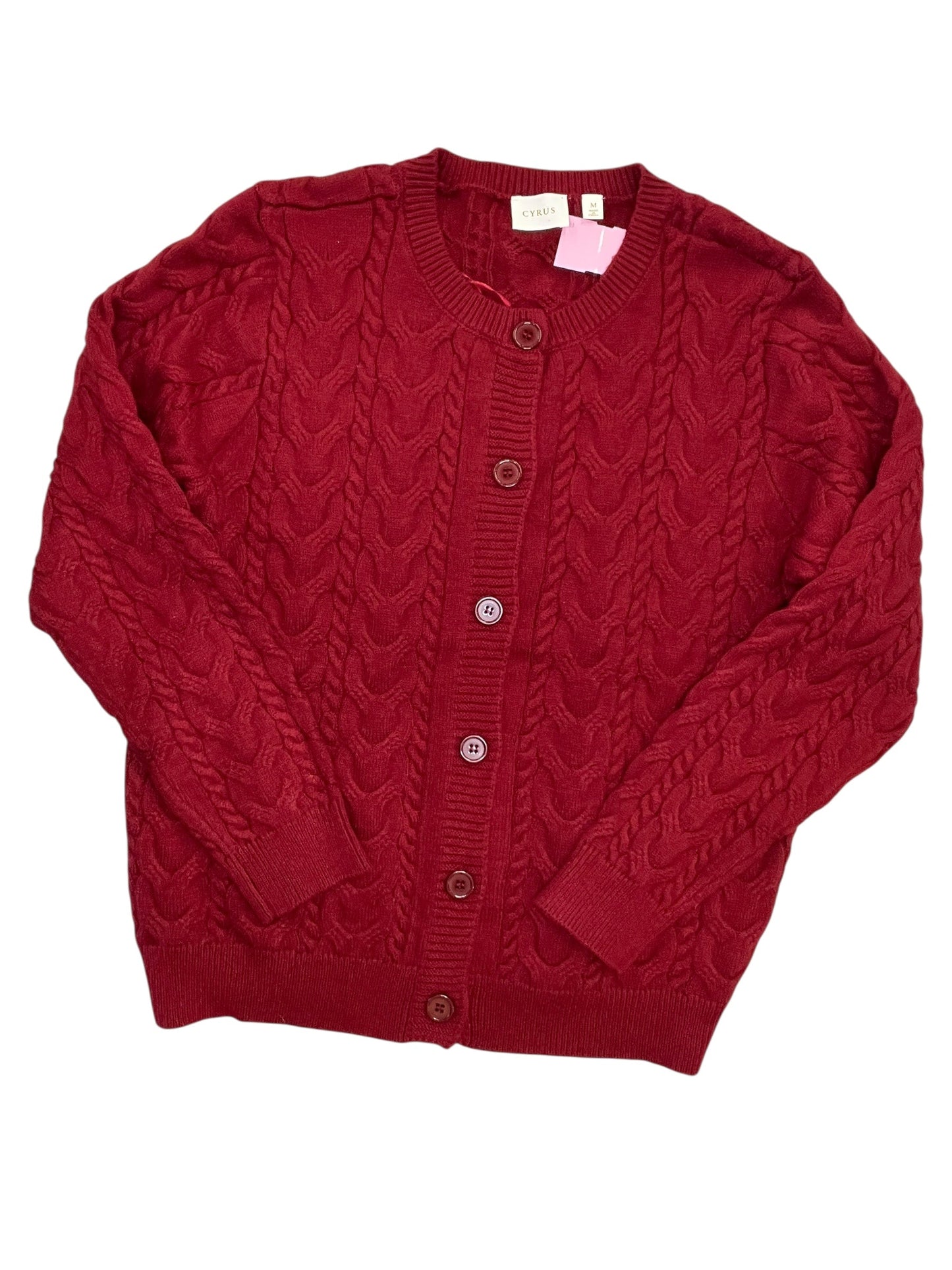 Cardigan By Cyrus In Red, Size:M