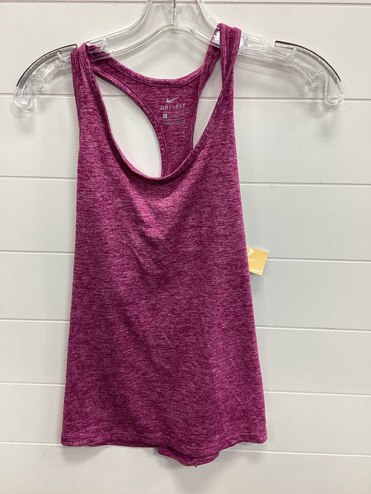 Athletic Tank Top By nike In Pink, Size:Xs
