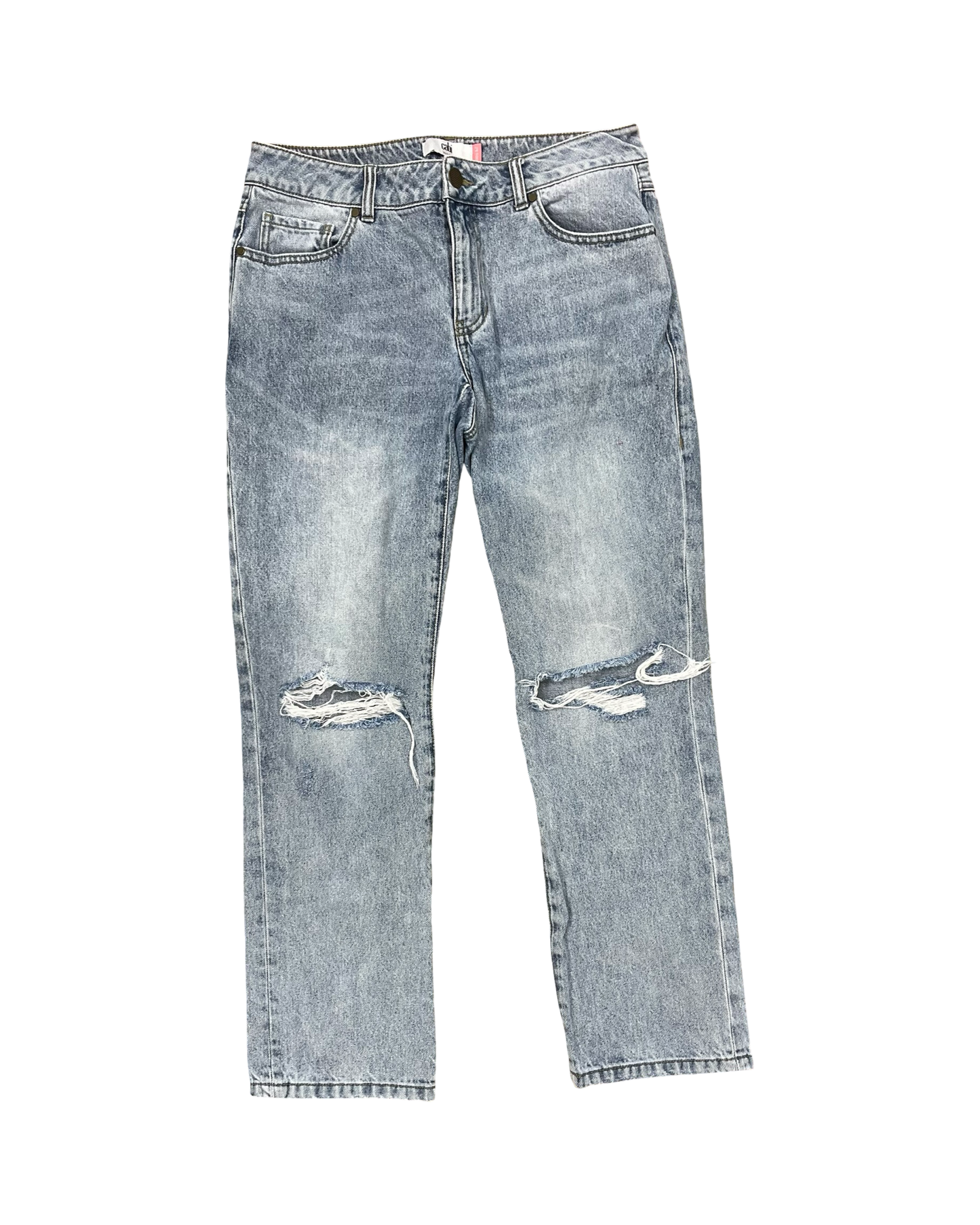 Jeans Boyfriend By Cabi In Blue Denim, Size:6