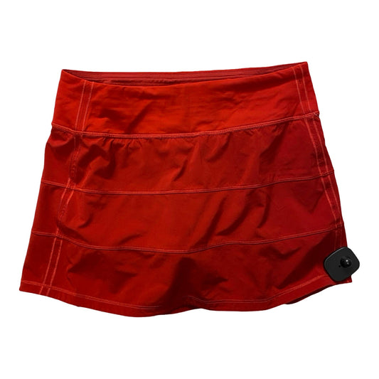 Athletic Skort By Lululemon In Red, Size:4L