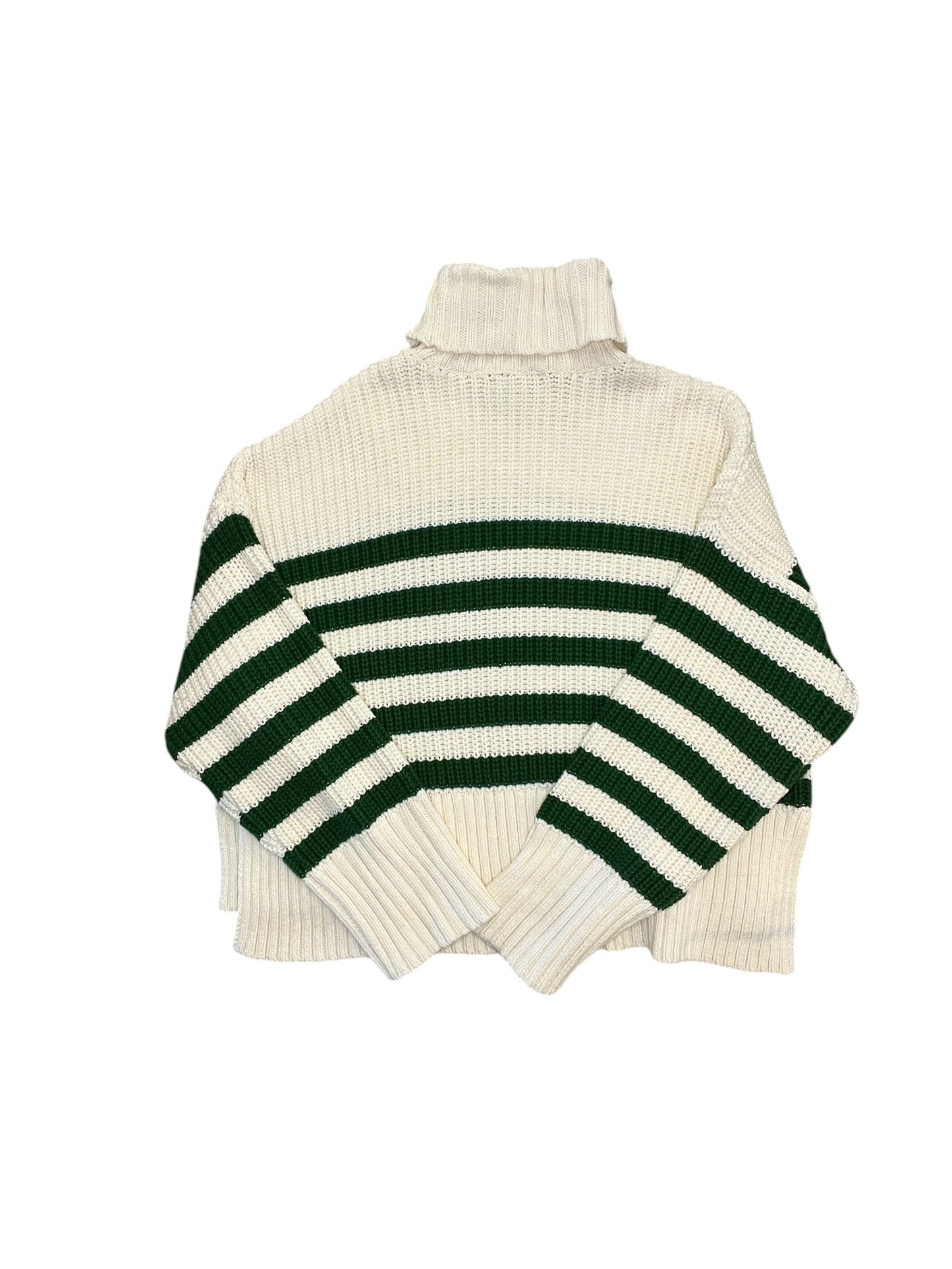 Sweater By Madewell In Green & White, Size:L