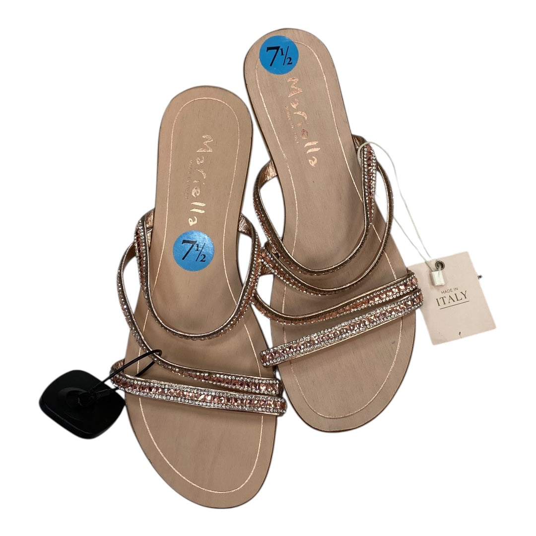 Sandals Flats By Cmc In Pink, Size:7.5