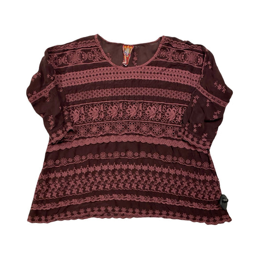 Top Ls Designer By Johnny Was In Purple, Size:L