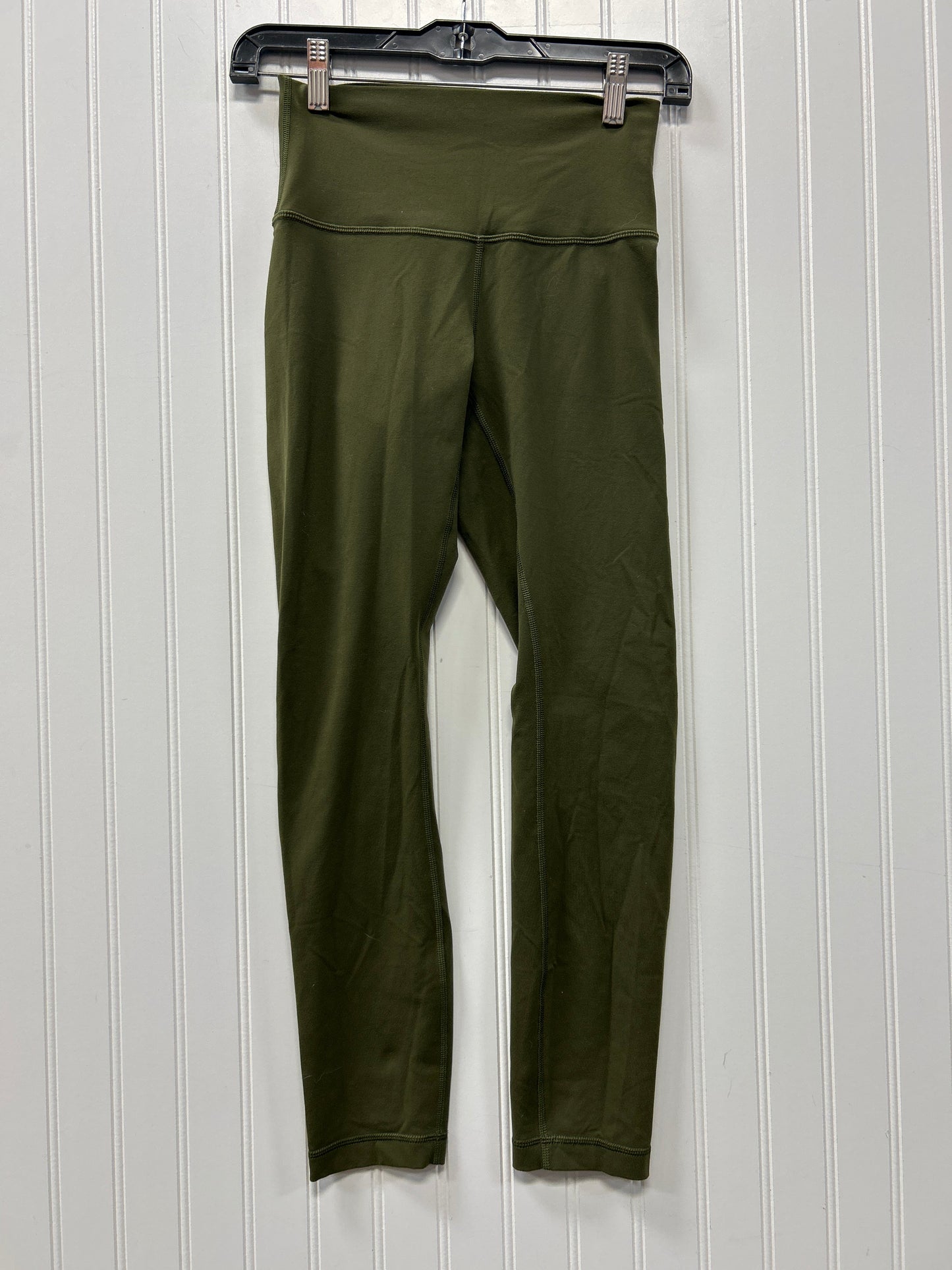 Athletic Leggings By Lululemon In Green, Size:4