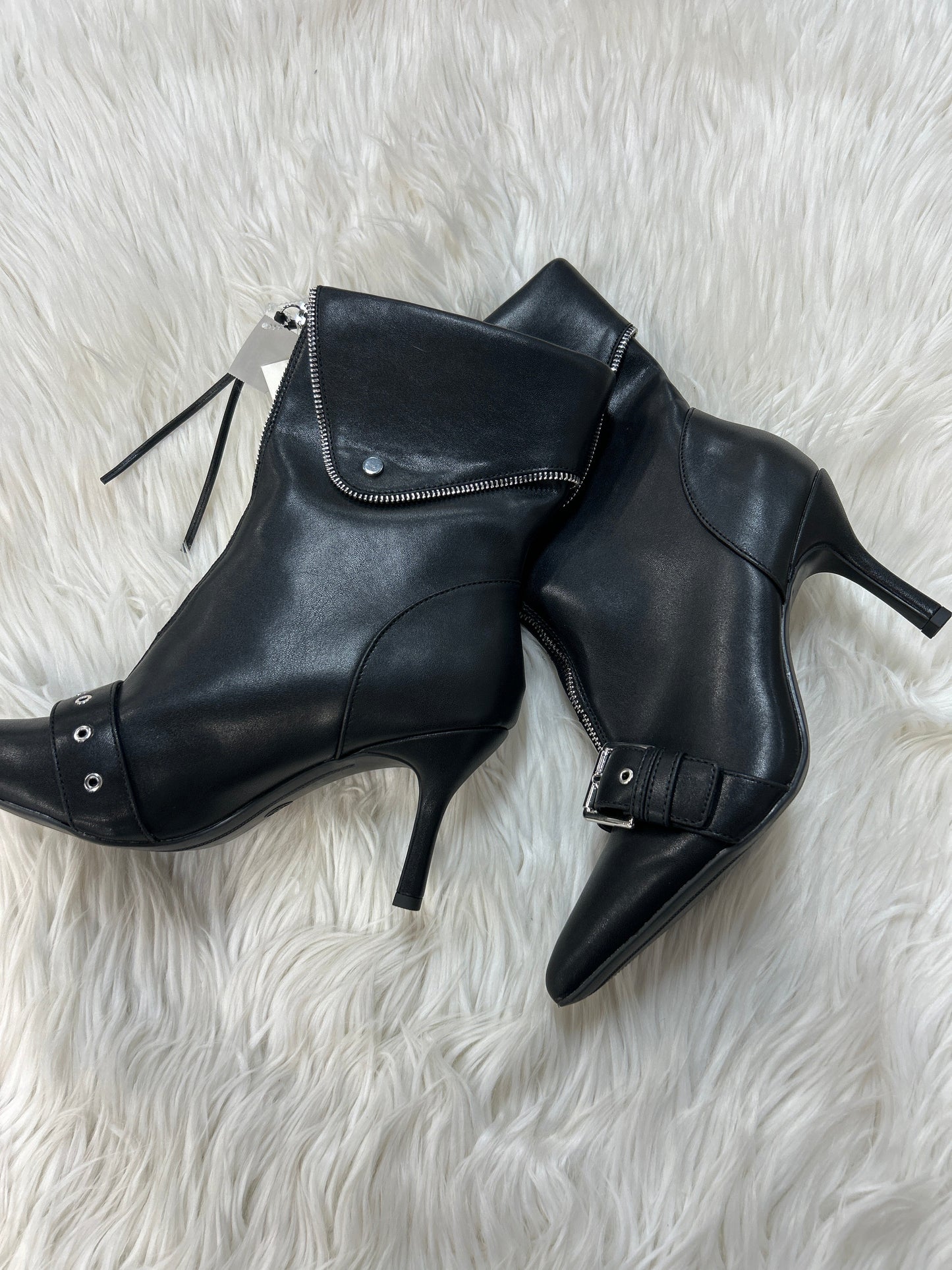 Boots Ankle Heels By A New Day In Black, Size:9.5