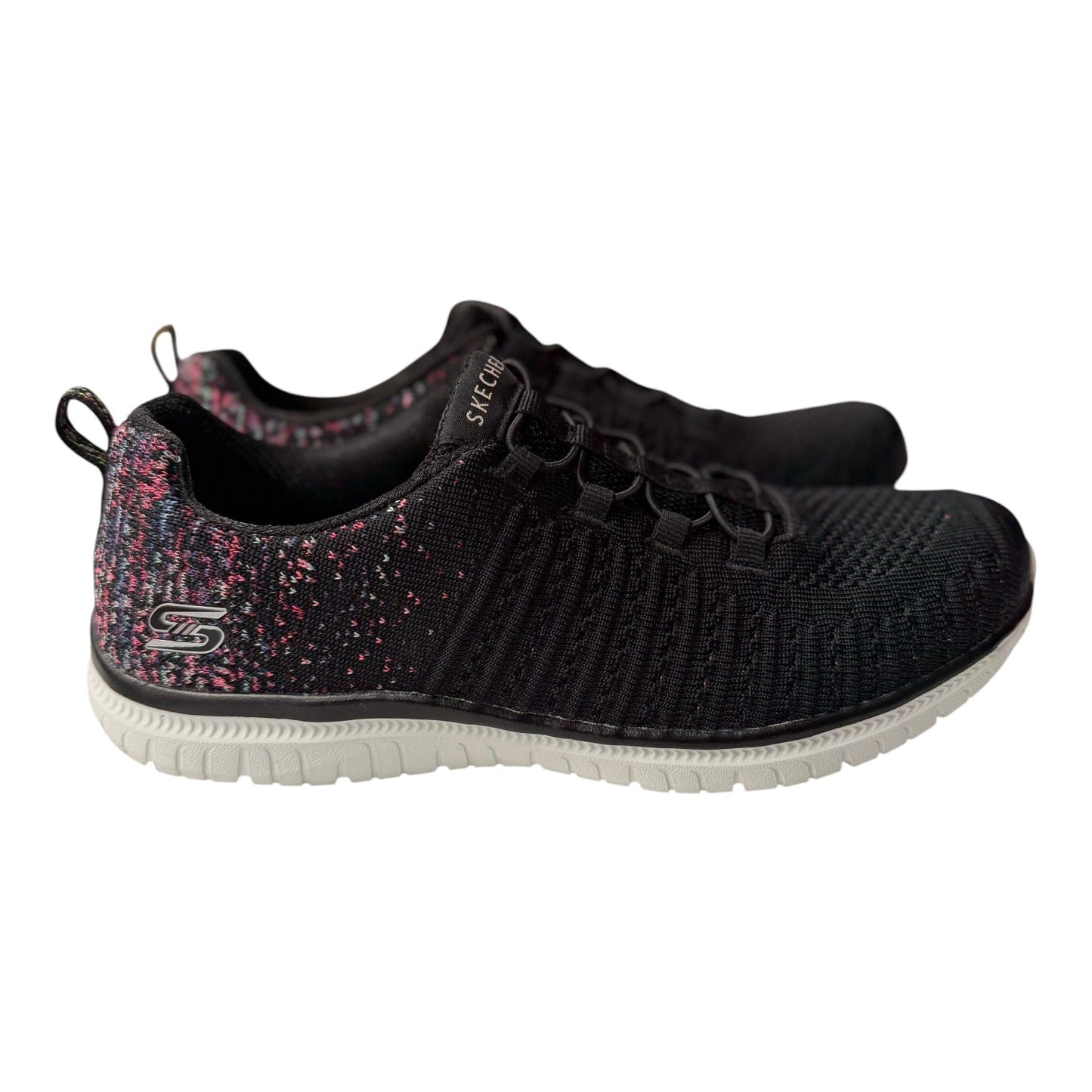 Shoes Athletic By Skechers In Black & Pink, Size:8