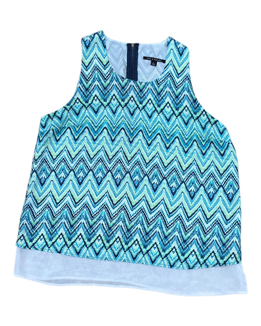 Top Sleeveless By Zac And Rachel In Green, Size:L