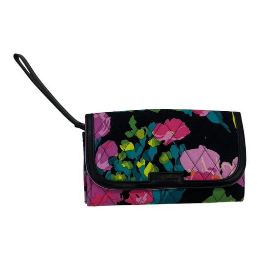 Wristlet By Vera Bradley In Black & Pink, Size:Medium