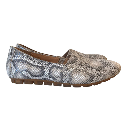 Shoes Flats By Born In Snakeskin Print, Size:7.5