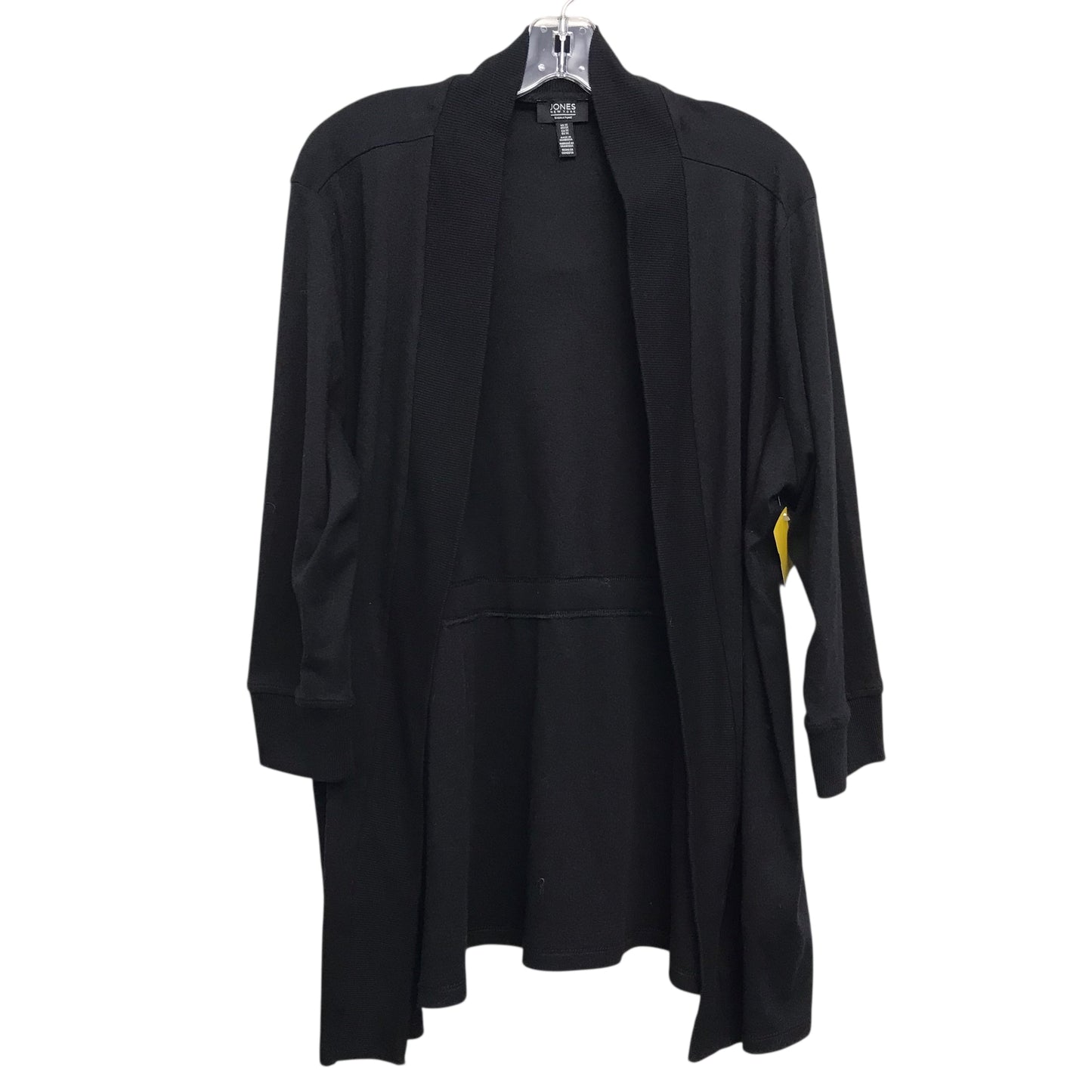 Sweater Cardigan By Jones New York In Black, Size:1X