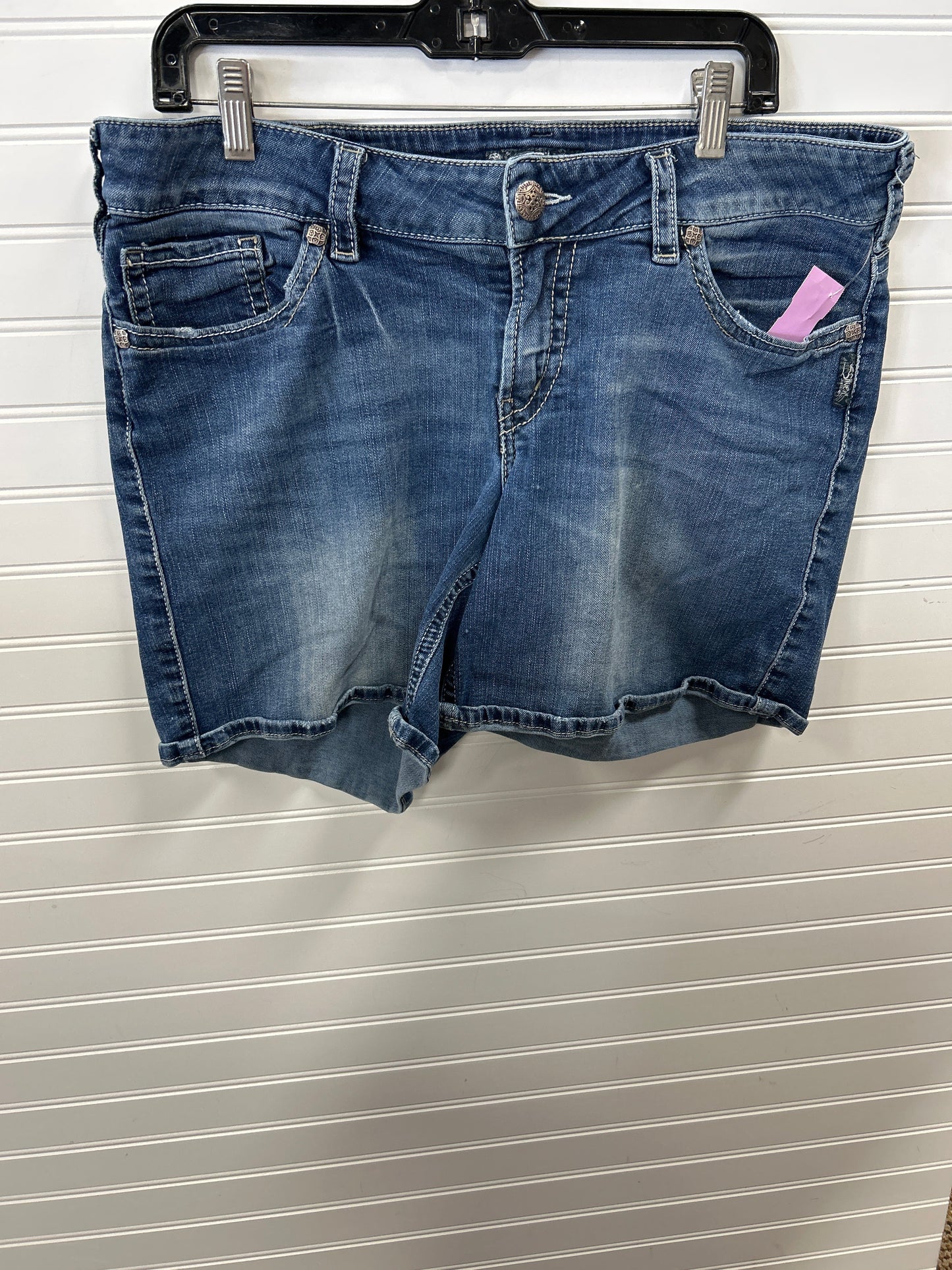 Shorts By Silver In Blue Denim, Size:16