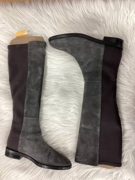 Boots Designer By Stuart Weitzman In Grey, Size:8.5