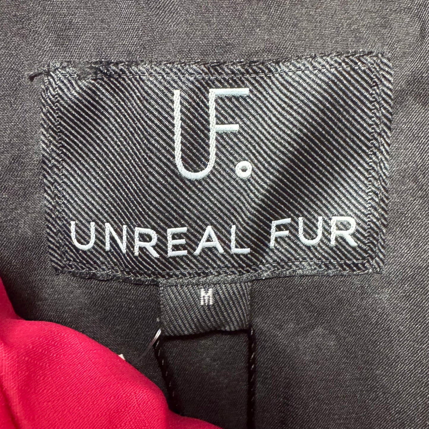 Phaedra Cropped Puffer Jacket By Unreal Fur In Pink, Size: M
