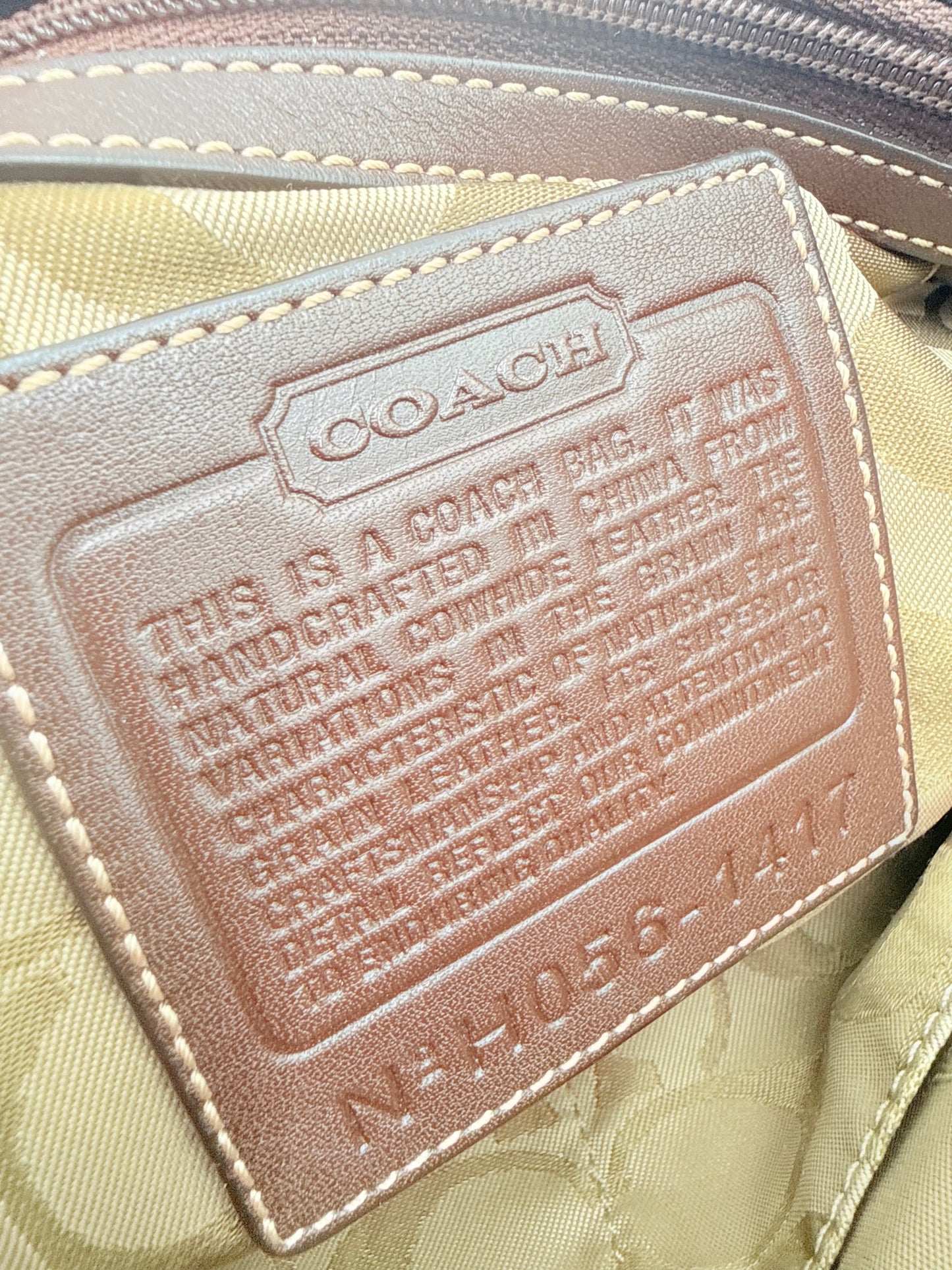 Handbag Designer By Coach, Size: Small